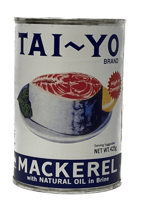 Taiyo Mackerel in Brine (24 x 425g)