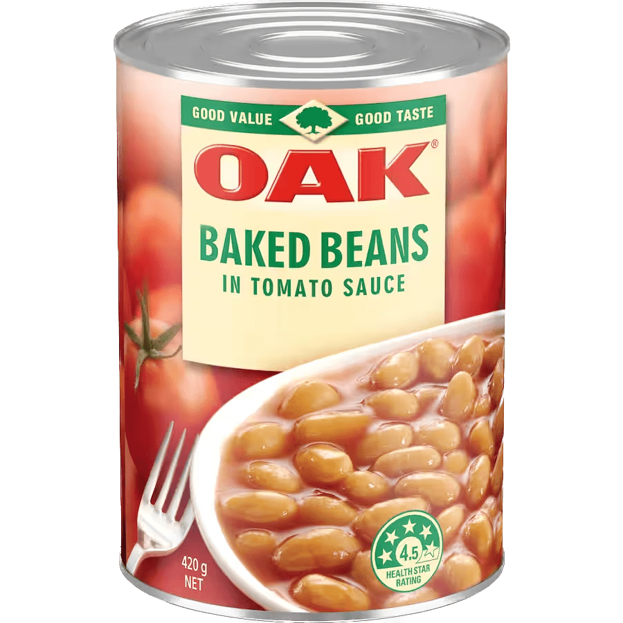 Oak Baked Beans (420g x 24 cans) - Cibus Foods