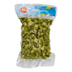 Cibus Snap Frozen Okra - Baby Cuts (400g x 25 packs)