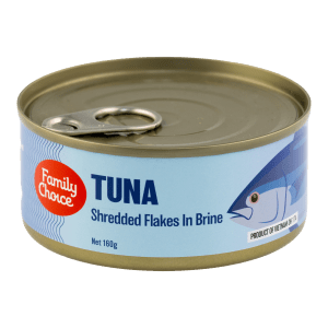 Family Choice Skipjack Shredded Tuna Flakes Singles (48 x 160G cans)