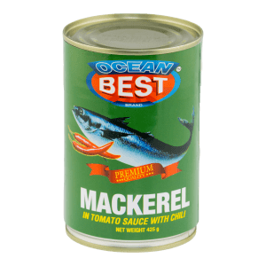 Ocean Best Mackerel in Tomato with chilli (24x 425g)