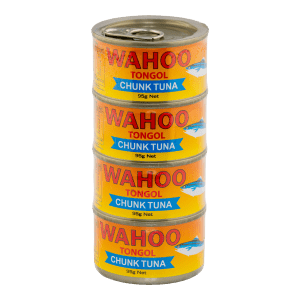 Wahoo Tongol Style Tuna Chunk - 4 pack (48 x 95g)