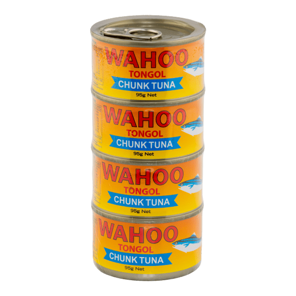 Wahoo Tongol Style Tuna Chunk - 4 pack (48 x 95g)